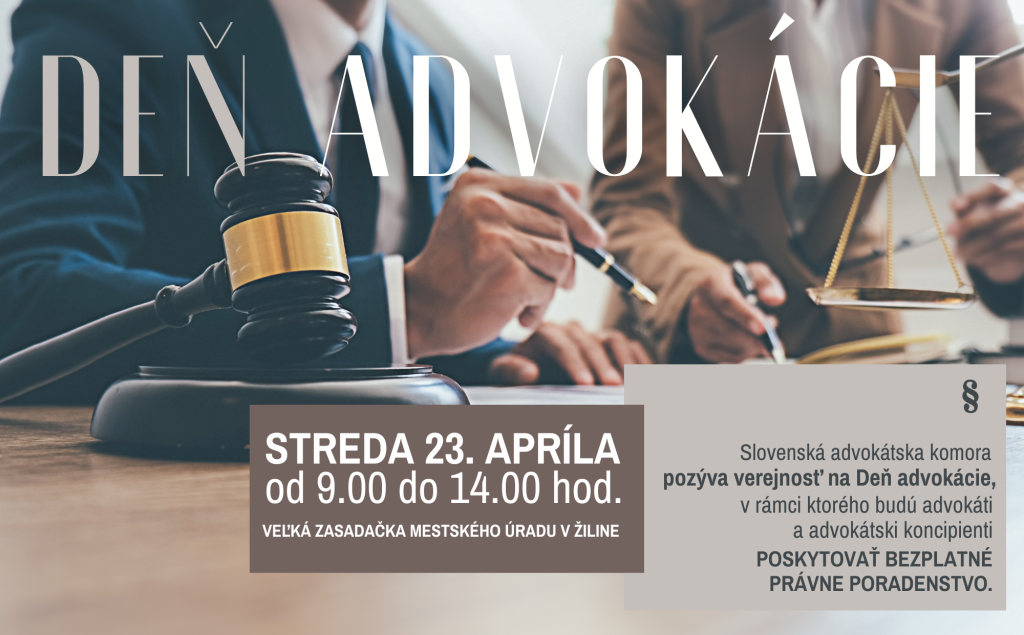 Plagát ku Dňu advokácie