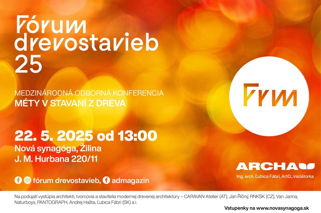 Plagát ku konferencii Méty v stavaní z dreva
