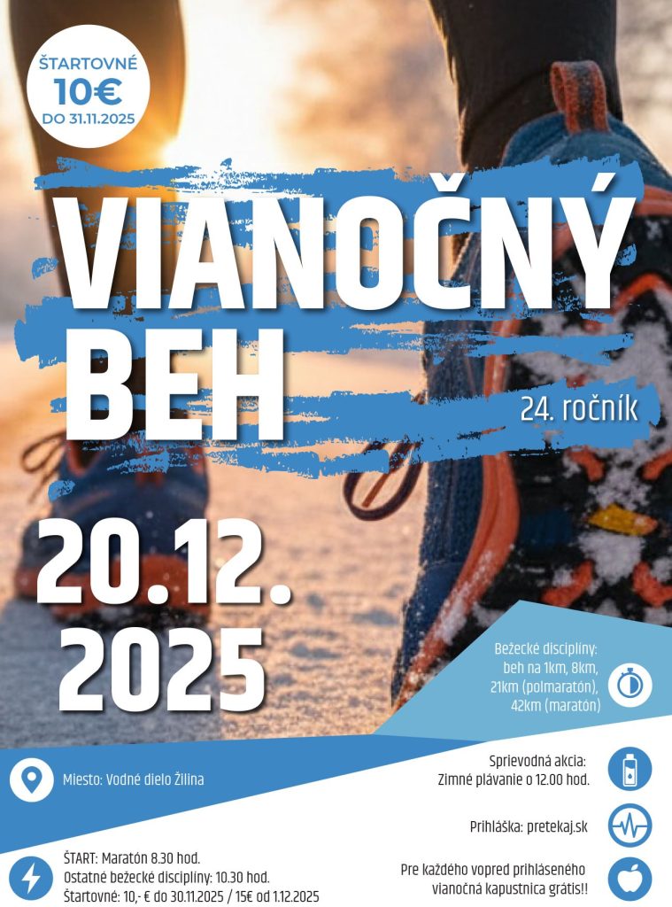 plagát Vianočný beh